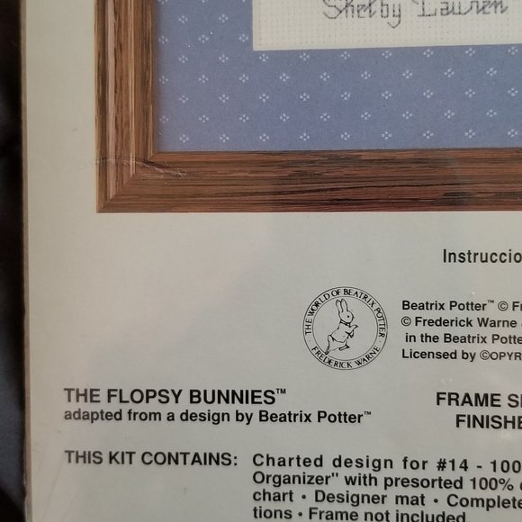 Flopsy Bunnies embroidery kit - Picture 3 of 5